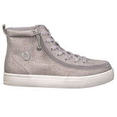 Billy Footwear (Womens) - High Top Linen Shoes Grey - Footwear